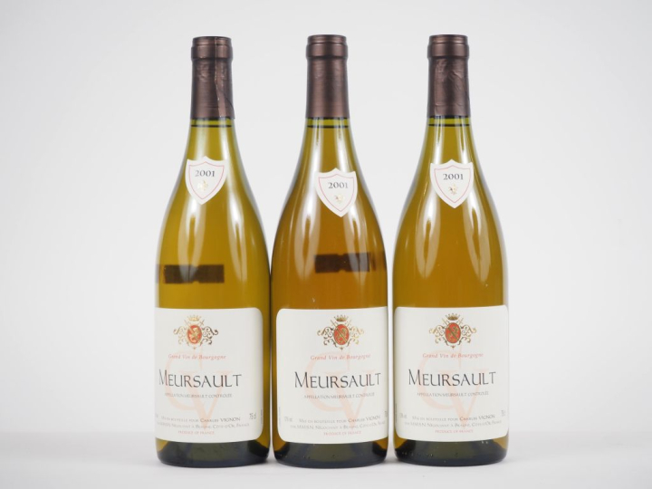 3 BOUTEILLES MEURSAULT CHARLES VIGNON - 2001