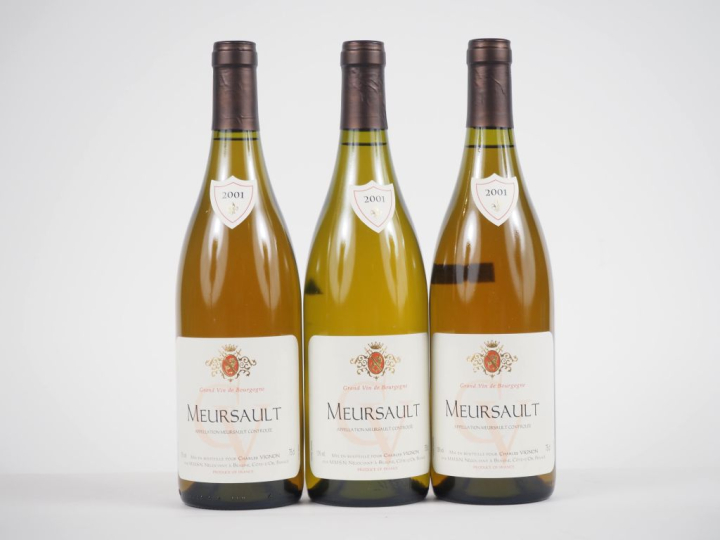 3 BOUTEILLES MEURSAULT CHARLES VIGNON - 2001