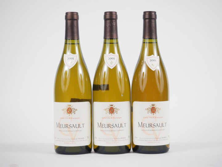 3 BOUTEILLES MEURSAULT CHARLES VIGNON - 2001