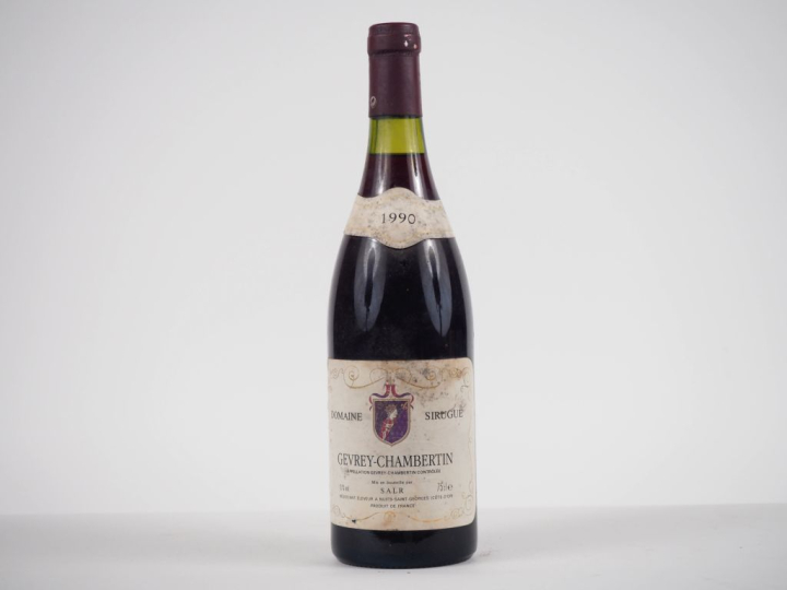 1 BOUTEILLE GEVREY CHAMBERTIN DOMAINE SIRUGUE SALR - 1990 - ES