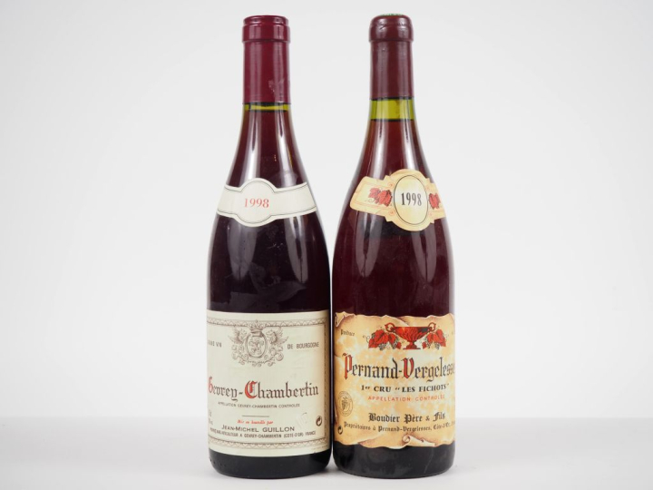 2 BOUTEILLES DE 1998 : 1 PERNAND VERGELESSE 1ER CRU "LES FICHOTS" BOUD