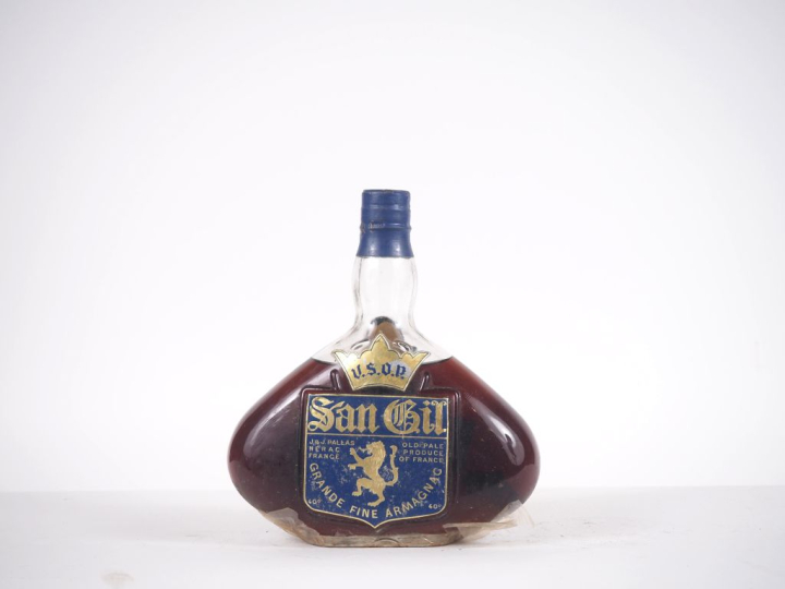 1 VIEILLE BOUTEILLE GRANDE FINE ARMAGNAC V.S.O.P. SAN GIL