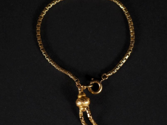 Vente aux enchères Petit bracelet Napoléon III en or 750, maille articulée  Poids : 4,30 