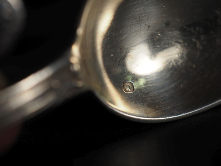 Partie de ménagère en argent 925 de style Louis XV modèle rocaille, or