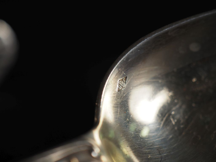 Partie de ménagère en argent 925 de style Louis XV modèle rocaille, or