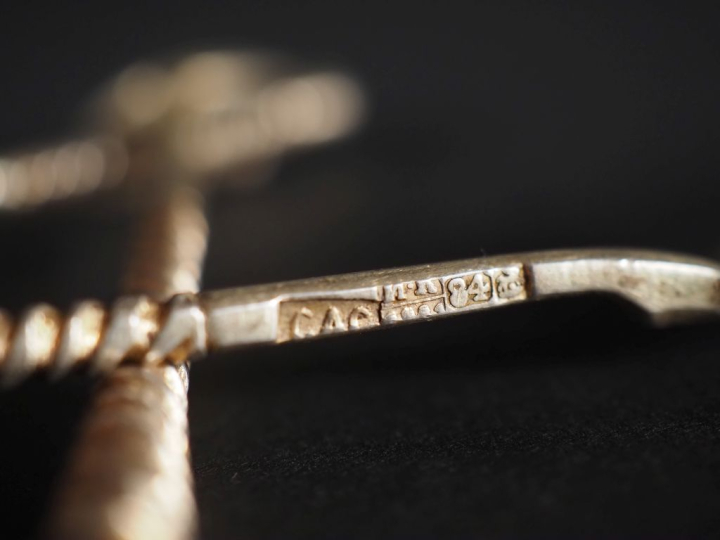 10 petites cuillères en argent niellé étranger, à décor de rinceaux fe