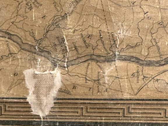 Gravure carte de New-York "Brooklyn, Williamsburgh" par J.H.COLTON, da