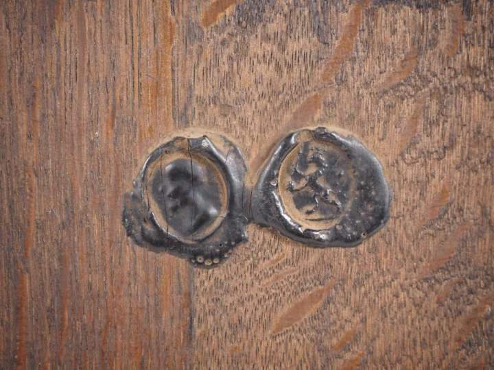 VAN HELMONT. Ecole flamande XVIIIème. "Scène d'auberge" Monogramée en 