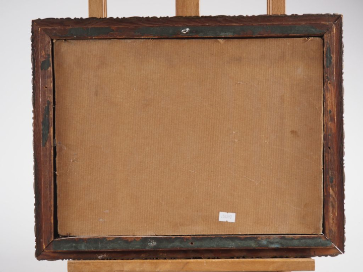 Ecole française XVIIIème. "La nativité". Huile sur toile marouflée sur