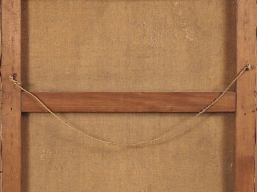 K.E BIORN. "Jeune ménine"  Huile sur toile, non signée.   (Petits acci