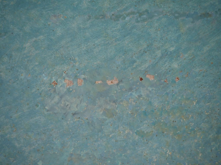 Paul COSTES. "Crépuscule en bord de mer". Grande huile sur toile, sign