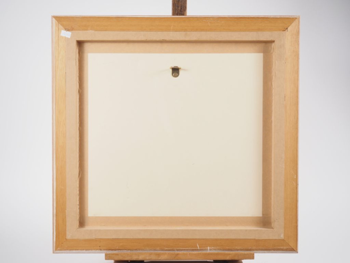 K. STOYA. "Nature morte cubiste". Aquarelle gouachée. Dim. 20 x 22 cm.