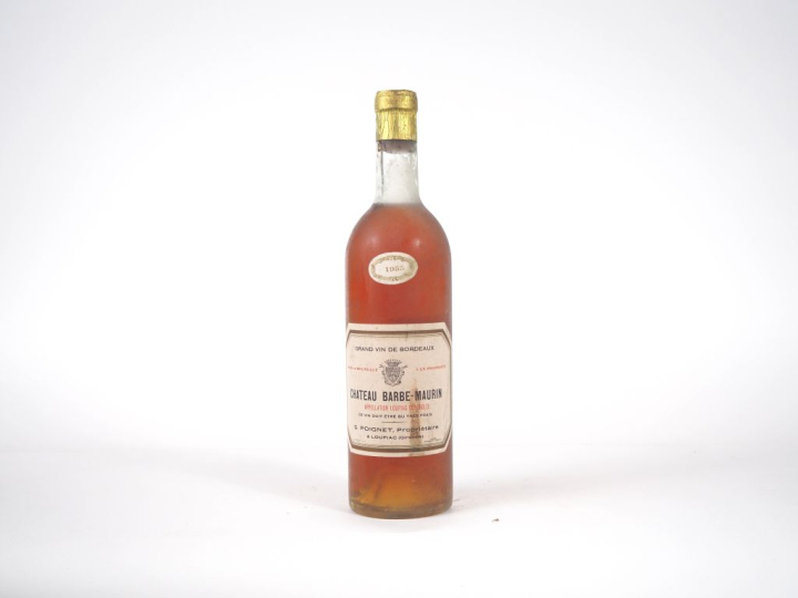 1 BOUTEILLE CHÂTEAU BARBE MAURIN LOUPIAC - 1955 - BG/ELS 