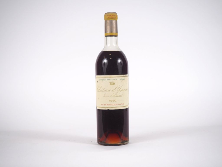 1 BOUTEILLE CHÂTEAU D'YQUEM 1er CCS SAUTERNES - 1960 - HEP  