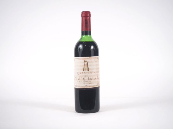 1 BOUTEILLE CHÂTEAU LATOUR 1er GCC PAUILLAC - 1977 - HEP-MEP/BOUCHON L