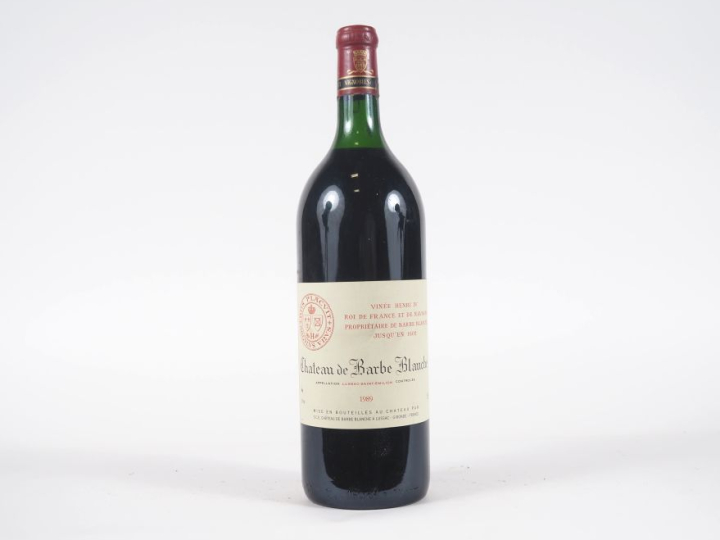 1 MAGNUM CHÂTEAU DE BARBE BLANCHE LUSSAC ST ÉMILION - 1989 - CBO 