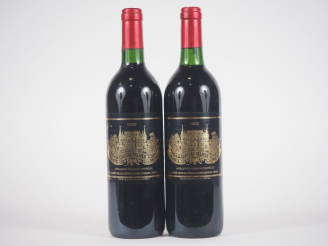 Vente aux enchères 2 BOUTEILLES CHÂTEAU PALMER GCC MARGAUX - 1992 - 1 BON NIVEAU/1 BG 