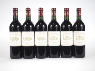 Vente aux enchères 6 BOUTEILLES CHÂTEAU MARGAUX 1er GCC MARGAUX - 1992 - 2 ETLT/1 ETLA