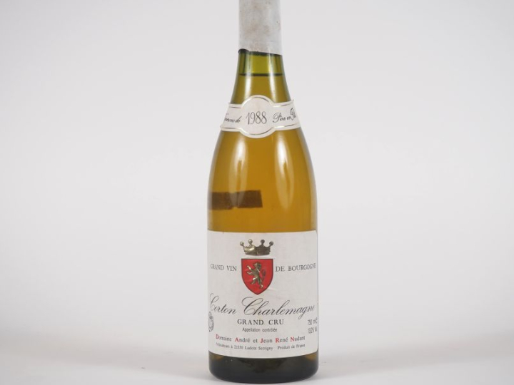 1 BOUTEILLE CORTON CHARLEMAGNE GC DOMAINE NUDANT - 1988 - ÉTIQUETTE TR