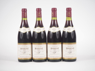 Vente aux enchères 4 BOUTEILLES HERMITAGE DOMAINE SAINT JEMMS ROBERT MICHELAS - 1988 