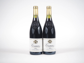 Vente aux enchères 2 BOUTEILLES CORNAS "DOMAINE CHANTE PERDRIX" DELAS FRERES - 1994