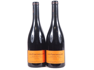 Vente aux enchères 2 BOUTEILLES MINERVOIS "LES FONTANILLES" DOMAINE ANNE GROS ET JEAN PAU