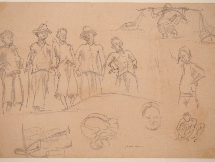 Louis Robert BATE (1898-1948, grand prix de l'Indochine en 1938). "Jeu