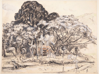 Vente aux enchères Louis Robert BATE (1898-1948, grand prix de l'Indochine en 1938). "Pag