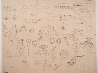 Vente aux enchères Louis Robert BATE (1898-1948, grand prix de l'Indochine en 1938). "Etu