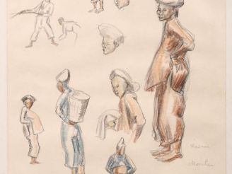 Vente aux enchères Louis Robert BATE (1898-1948, grand prix de l'Indochine en 1938). "Etu