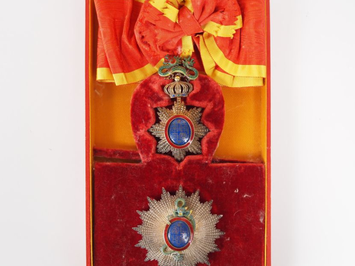 Annam, Ordre du dragon d’Annam (créé en 1884) Ensemble de grand-croix 