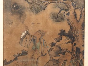 Japon, période Meiji Peinture à l’encre et couleurs sur papier, représ