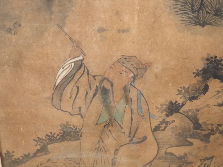 Japon, période Meiji Peinture à l’encre et couleurs sur papier, représ