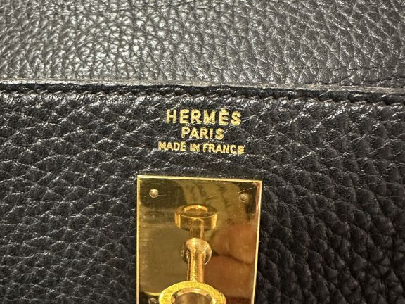 HERMES, Paris Sac modèle "Kelly", 40 cm, arêtes retournées, en fjord n