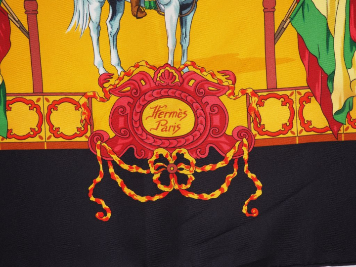 HERMES, Paris Carré de soie, modèle "Real Escuela Andaluza del Arte Eq