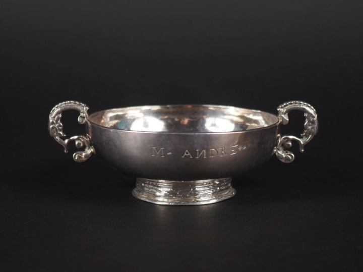 Coupe de mariage en argent XVIIIème Morlaix 1716-1717  MO : Thomas Mai