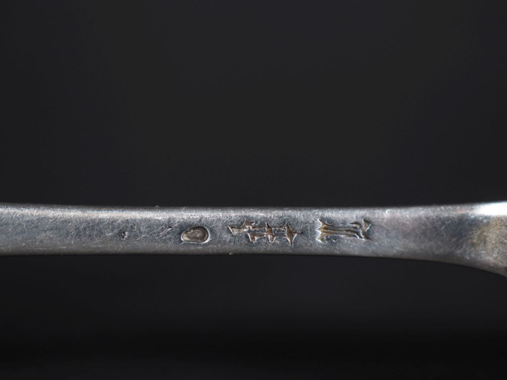 Couvert en argent XVIIIème, Toulouse, armorié MO : Clément Poids : 172