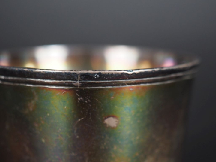 Timbale en argent XVIIIème Poids : 113 g   