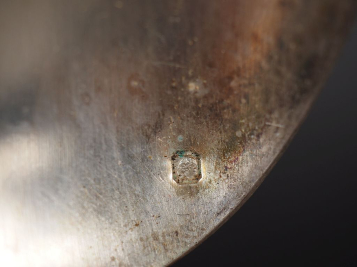 12 grands couverts et une louche en argent, poinçon Minerve, modèle à 