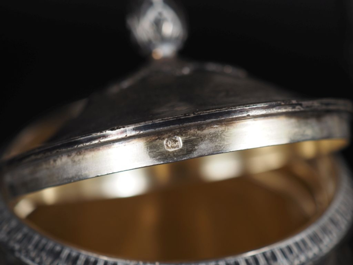 Service à café quatre pièces de style Empire en argent, poinçon Minerv