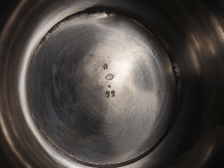 Service à café quatre pièces de style Empire en argent, poinçon Minerv