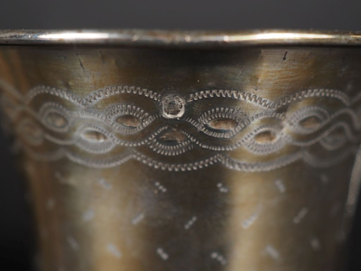 3 timbales en argent poinçon Minerve Poids : 261 g   