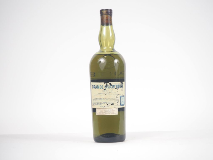 1 BOUTEILLE CHARTREUSE VERTE 1951-1956 AVEC SON EMBALLAGE D'ORIGINE (A