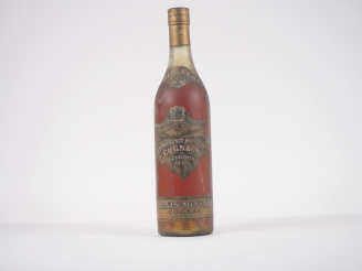 Vente aux enchères 1 VIEILLE BOUTEILLE COGNAC DENIS MOUNIÉ - BS/MENTION MANUSCRITE SUR L'