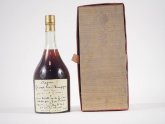 Vente aux enchères 1 BOUTEILLE COGNAC GRANDE FINE CHAMPAGNE 1er CRU DU COGNAC DOMAINE DU 