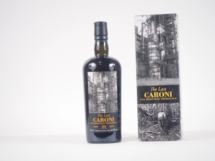 1 BOUTEILLE RHUM CARONI "THE LAST" 23 YEARS DISTILLED : 1996/BOTTLED :