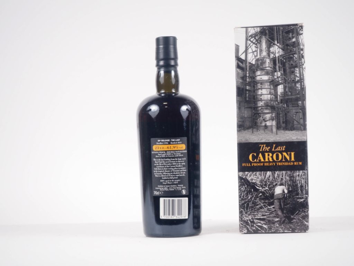 1 BOUTEILLE RHUM CARONI "THE LAST" 23 YEARS DISTILLED : 1996/BOTTLED :