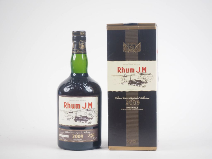 1 BOUTEILLE RHUM J.M 42.3 % - 2009 - COFFRET