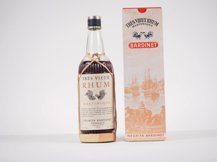 1 BOUTEILLE TRÈS VIEUX RHUM NEGRITA BARDINET N°9251 - 44 % - COFFRET 