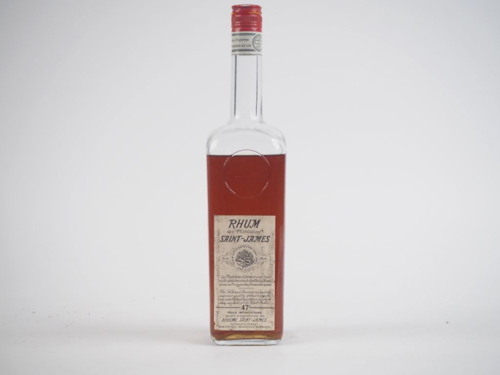 1 VIEILLE BOUTEILLE (1 L) RHUM SAINT JAMES CIRCA 1960 47 % - NIVEAU BA